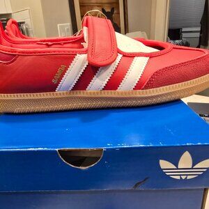 W Adidas Originals Samba Jane Better Scarlet JQ6446 Red Womens Shoes Sz 7.5 NEW